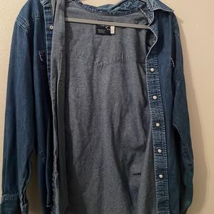 wrangler denim shirt